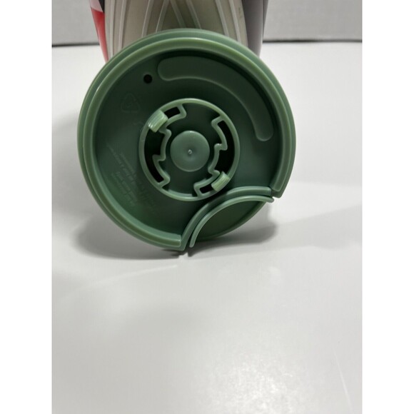 Starbucks Holiday Traveler Mug Geometric Tree Green Lid 12oz Tumbler Cup 2017 - Picture 4 of 8